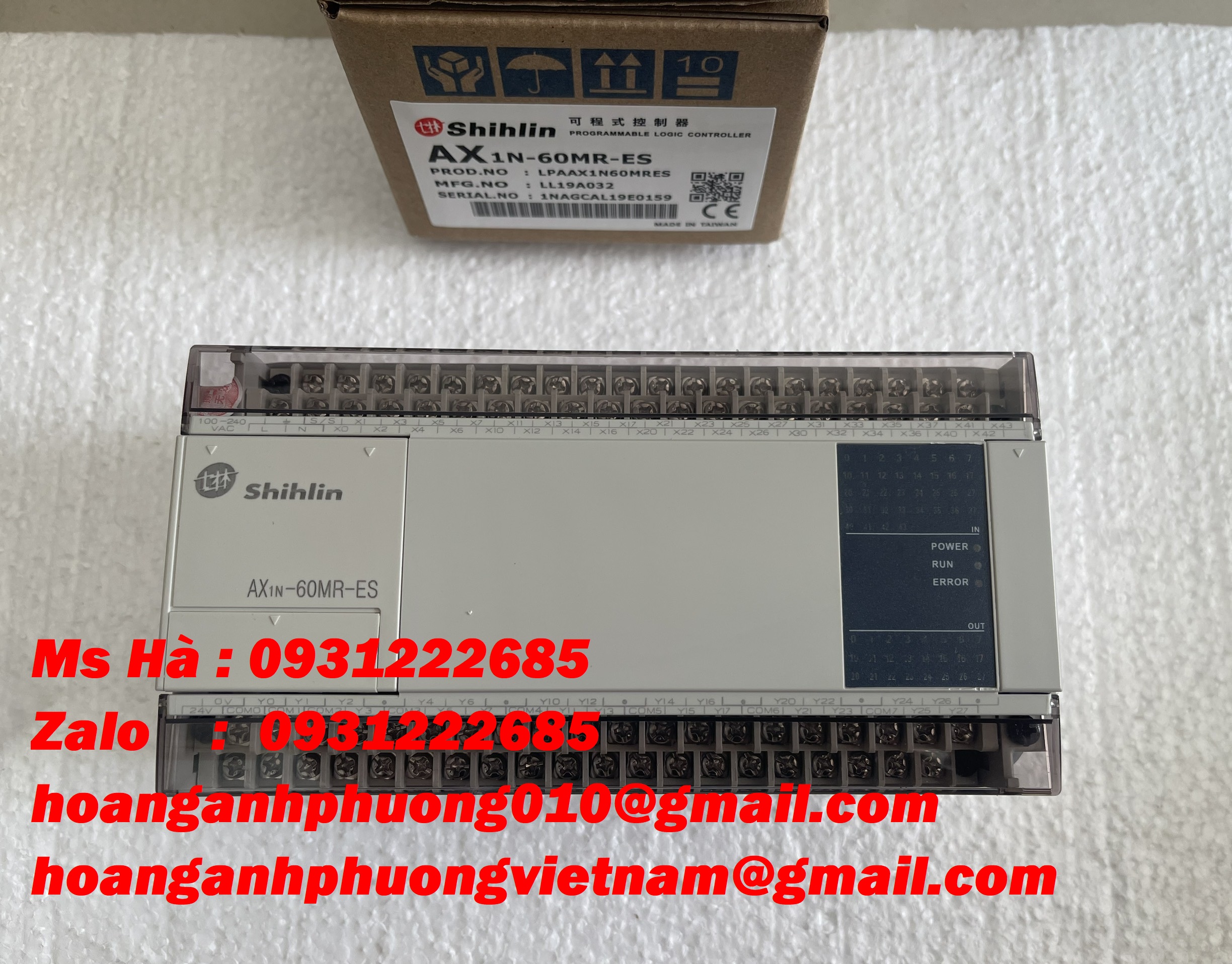 Bộ PLC chính hãng dòng shihlin AX1N-60MR-ES