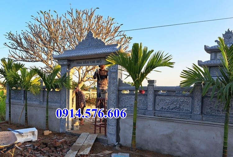 21613 mẫu bờ tường đền miếu bằng đá bán lai châu