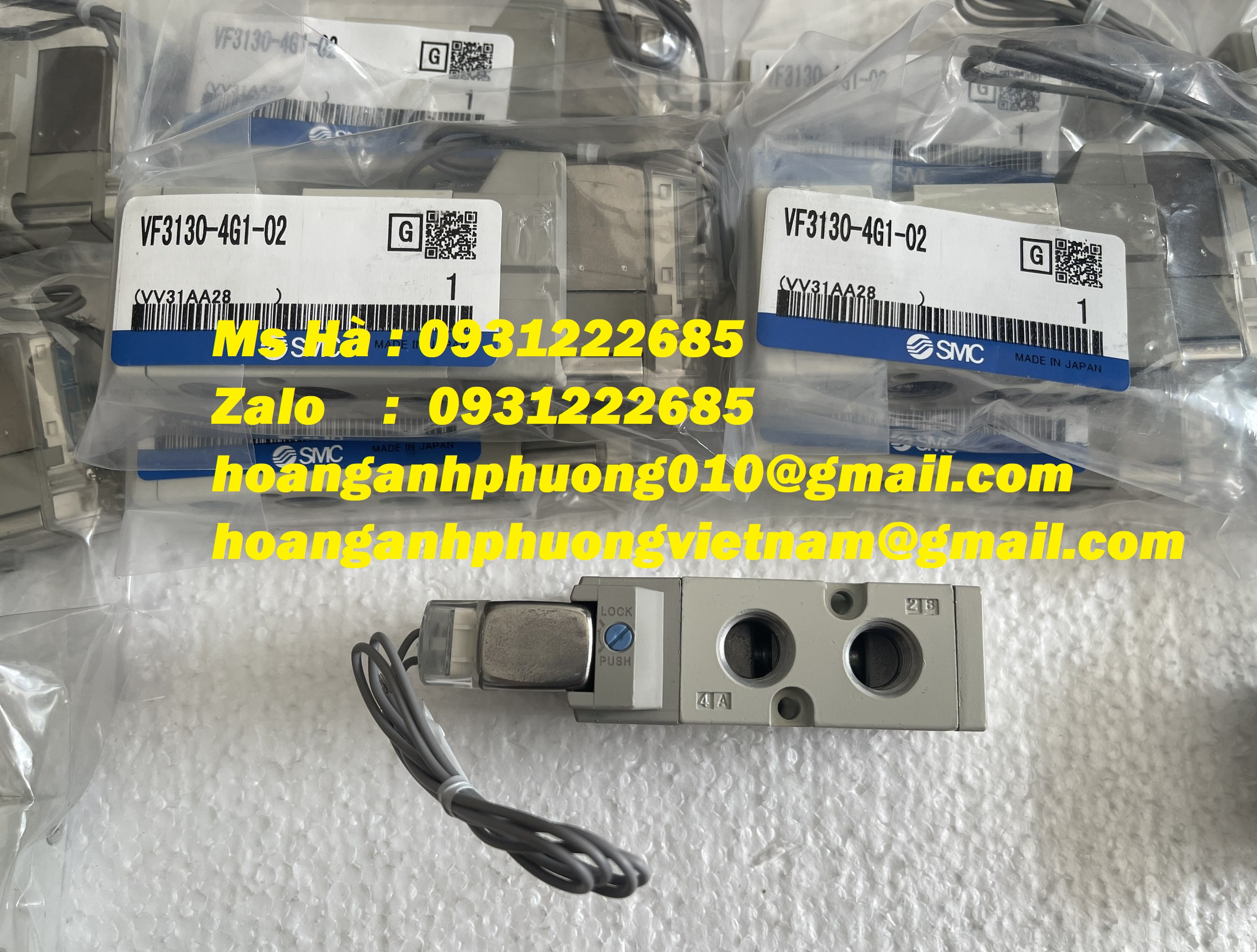 Valve solenoid SMC VF3130-4G1-02 giá tốt, chính hãng 100%