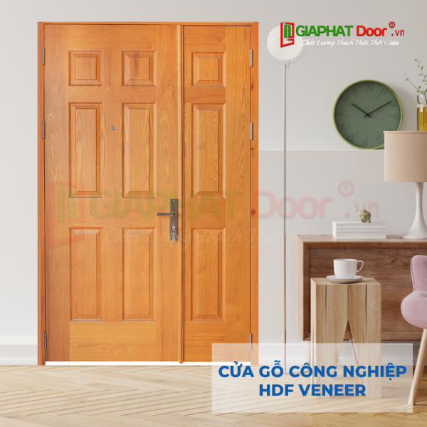 Cửa gỗ công nghiệp HDF venner GIAPHATDOOR