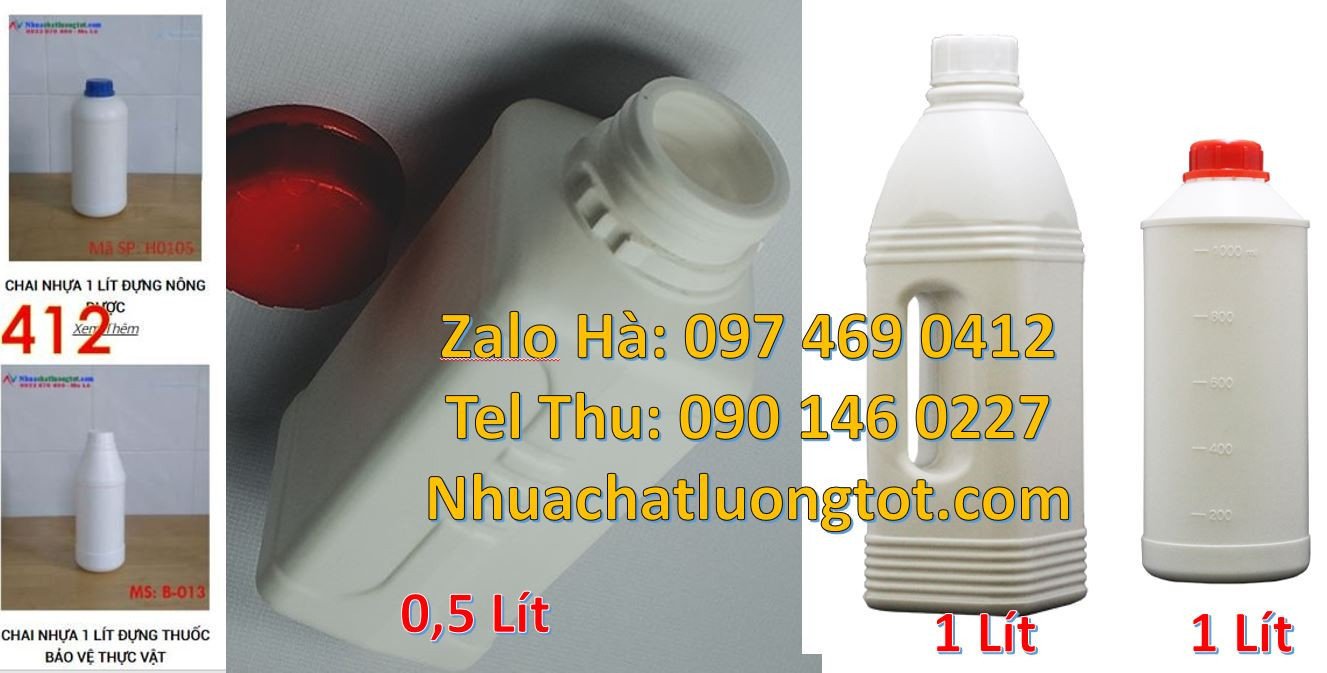 Chai nhựa 30ml đựng thuốc tây,chai nhựa 1l đựng hóa chất,chai nhựa giá