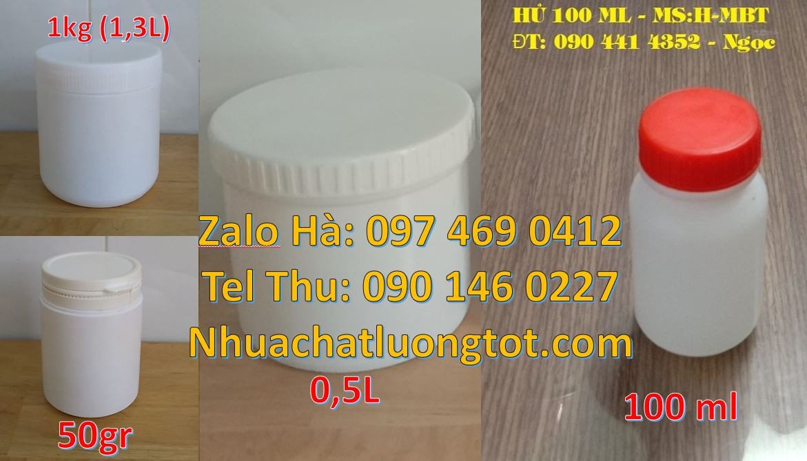 hũ 0.5kg hdep,hũ đựng ngũ cốc, hũ nhựa 1kg đựng nước tẩy rửa giá rẻ nh