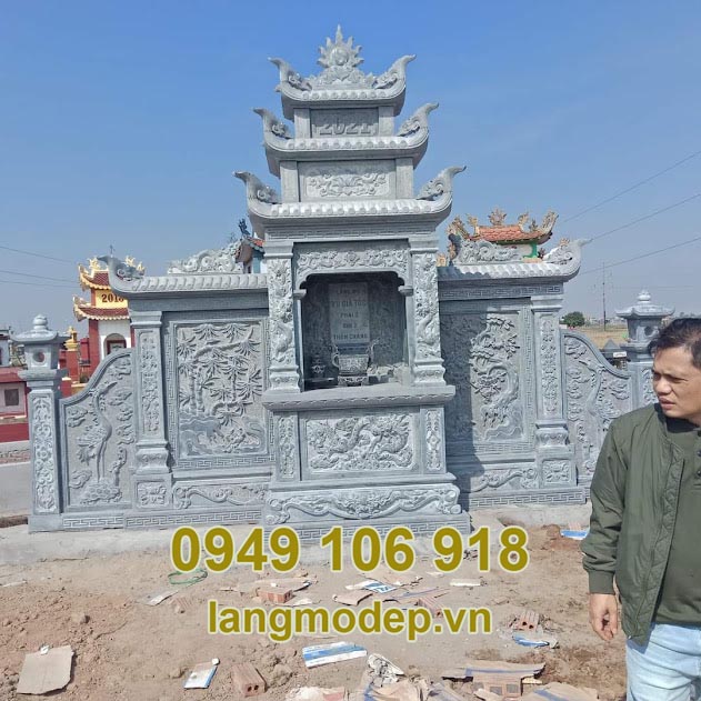 Mẫu lăng thờ đá thiết kế đẹp tại Ninh Bình