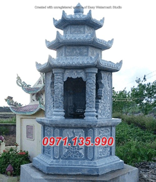 21906 mẫu mỗ tháp phật giáo bằng đá đẹp bán