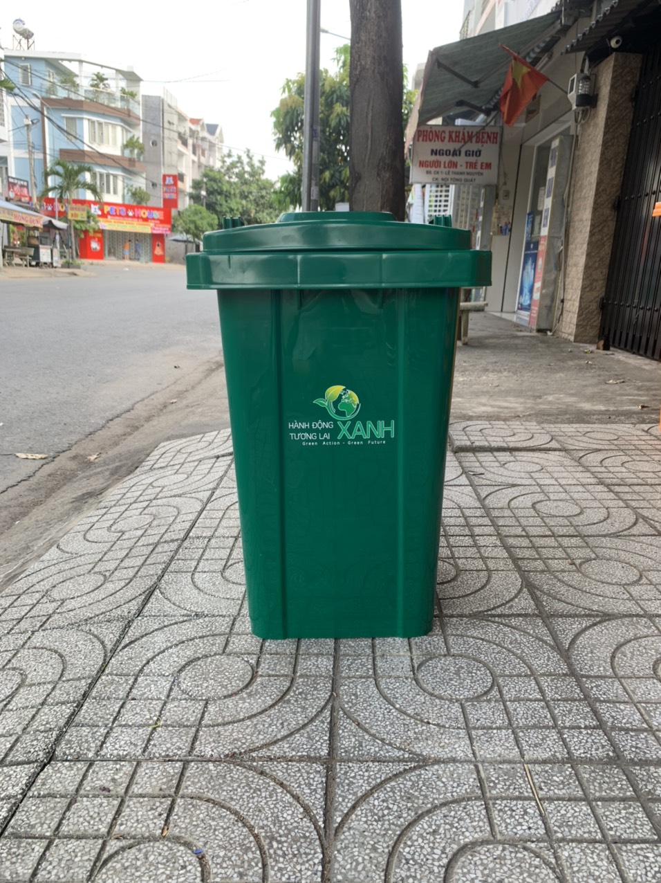 Thùng rác ngoài trời 60lit - 90 lit - 120 lit 240 lit