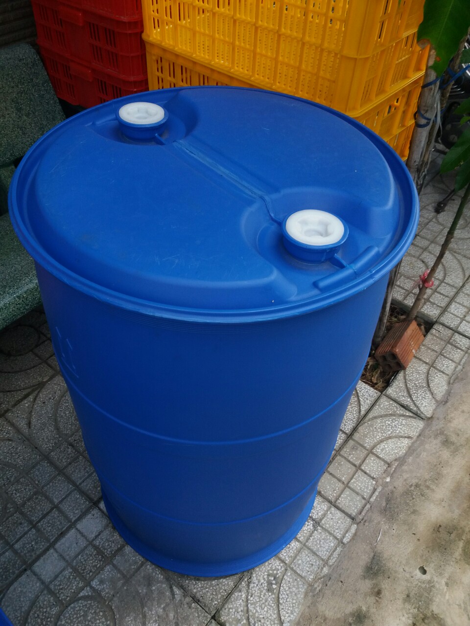 Thùng phuy 200 lit có 2 nắp nhỏ/ nắp to đai sắt