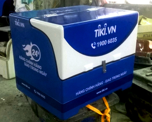 Thùng chở hàng composite - Thùng chở hàng gắn sau xe shipper