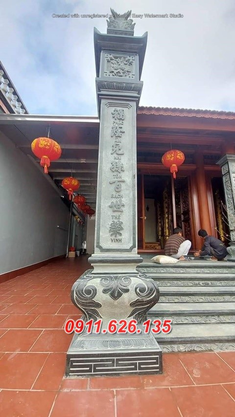Mẫu Cột Đá Trụ Đồng Đẹp Phong Thủy