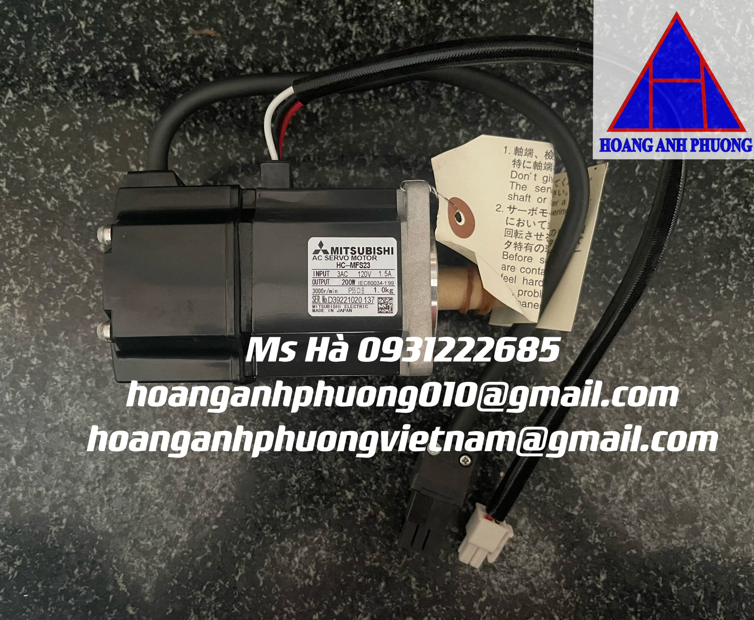 Động cơ giá rẻ - dòng HC-MFS series mitsubishi - HC-MFS23