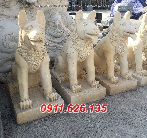 Mẫu Chó Đá Canh Cửa Đền, Nhà, Từ Đường