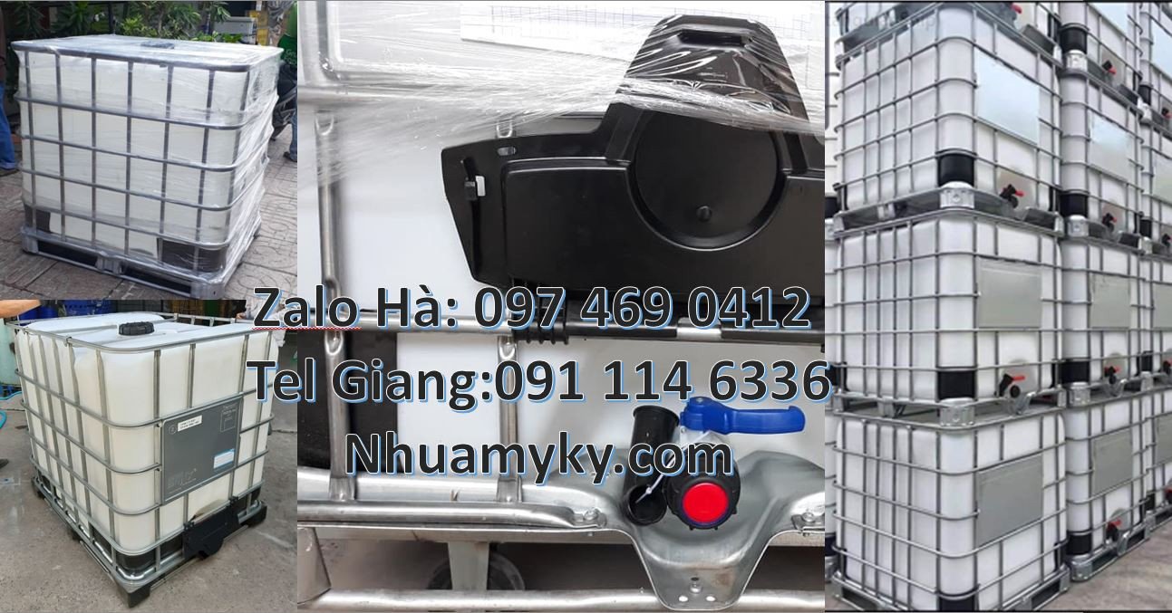 Thùng nhựa dung tích lớn,thùng nhựa ibc 1000l màu trắng,tank nhựa chất