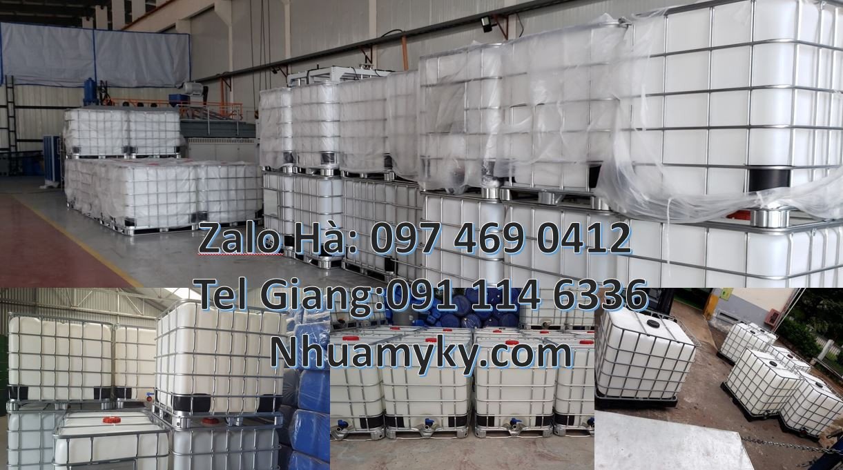 Thùng nhựa dung tích lớn,thùng nhựa ibc 1000l màu trắng,tank nhựa chất