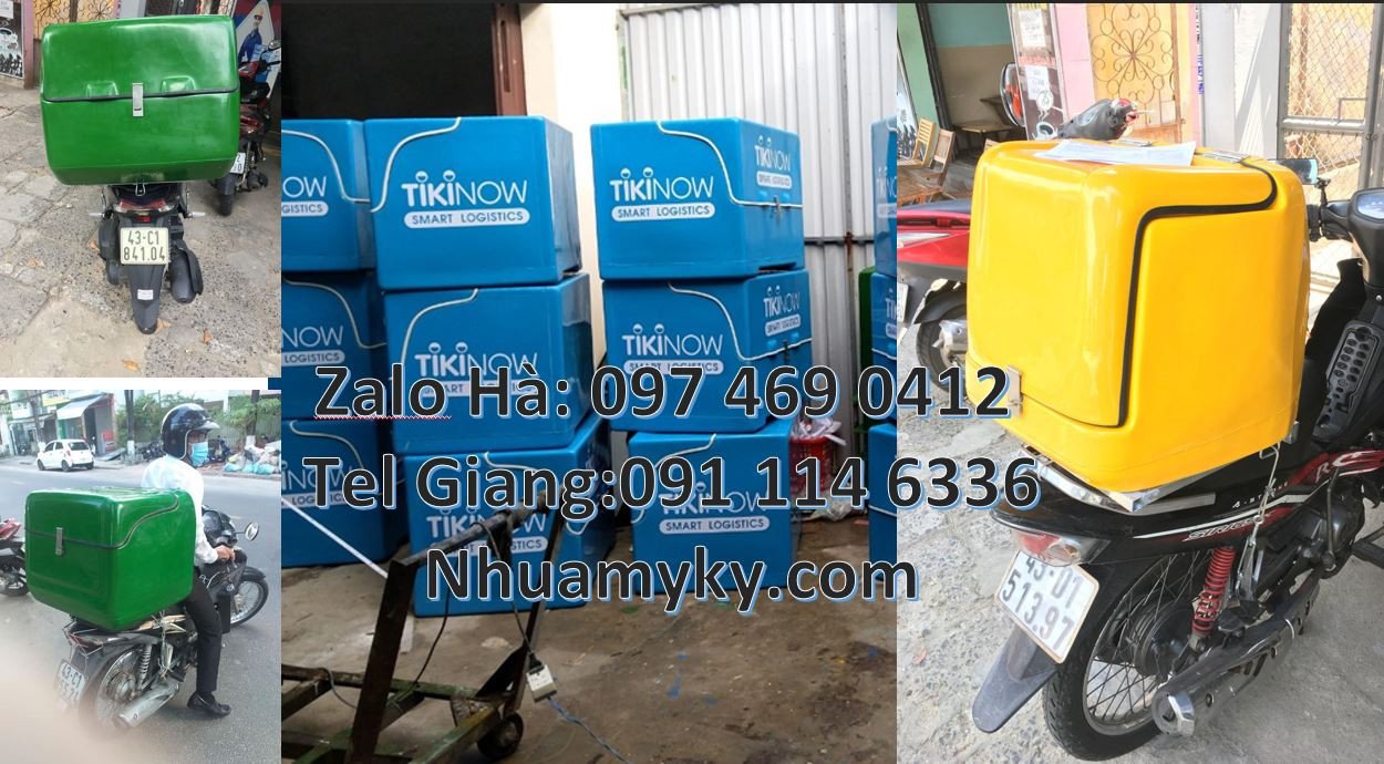 thùng giữ nhiệt xe máy,thùng giao hàng cỡ nhỏ,thùng chở thàng thực phẩ