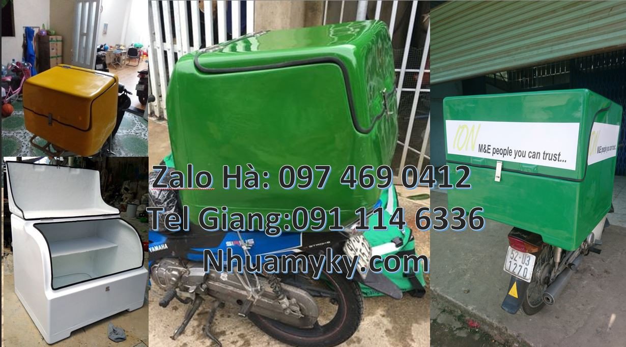 thùng giữ nhiệt xe máy,thùng giao hàng cỡ nhỏ,thùng chở thàng thực phẩ