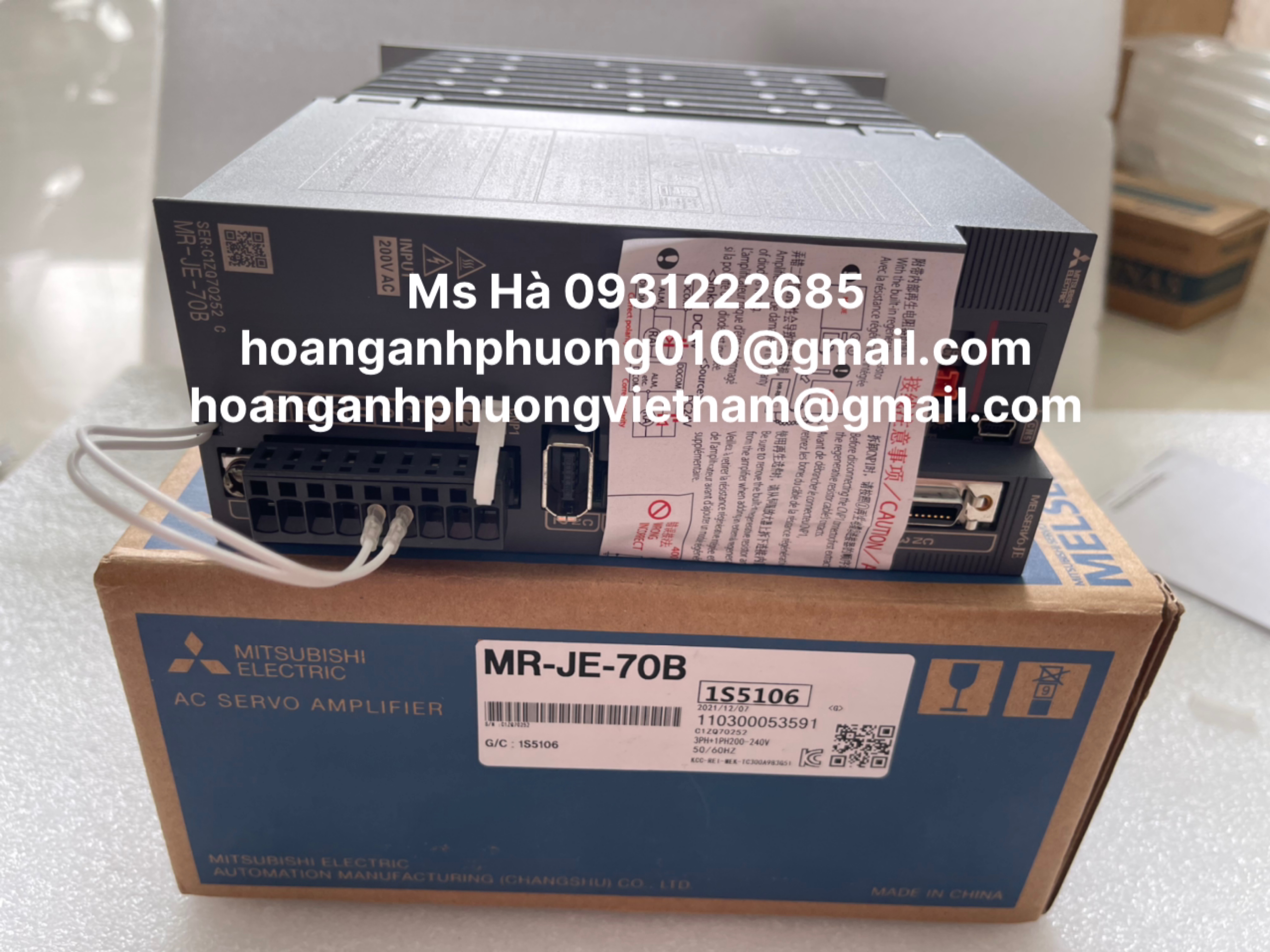 Nhập khẩu chính hãng mitsubishi - bộ điều khiển - MR-JE-70B