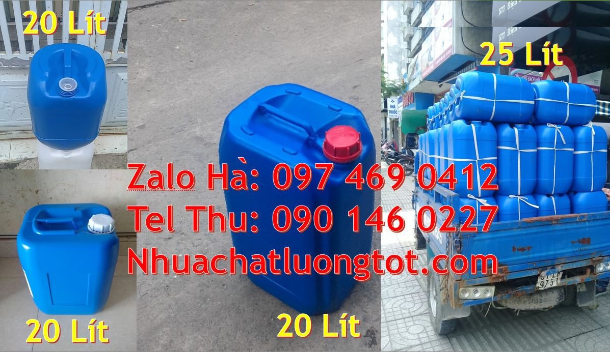 can nhựa 20l giá rẻ,can nhựa 30l vuông màu xanh,canh nhựa 25l đựng mật