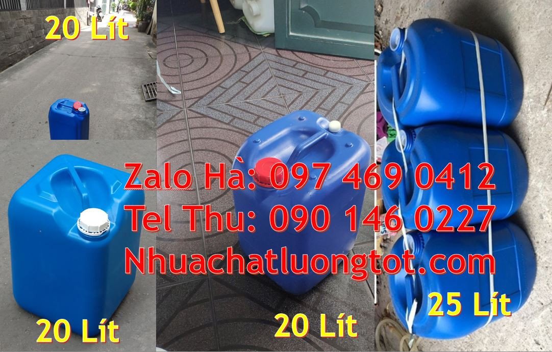 can nhựa 20l giá rẻ,can nhựa 30l vuông màu xanh,canh nhựa 25l đựng mật