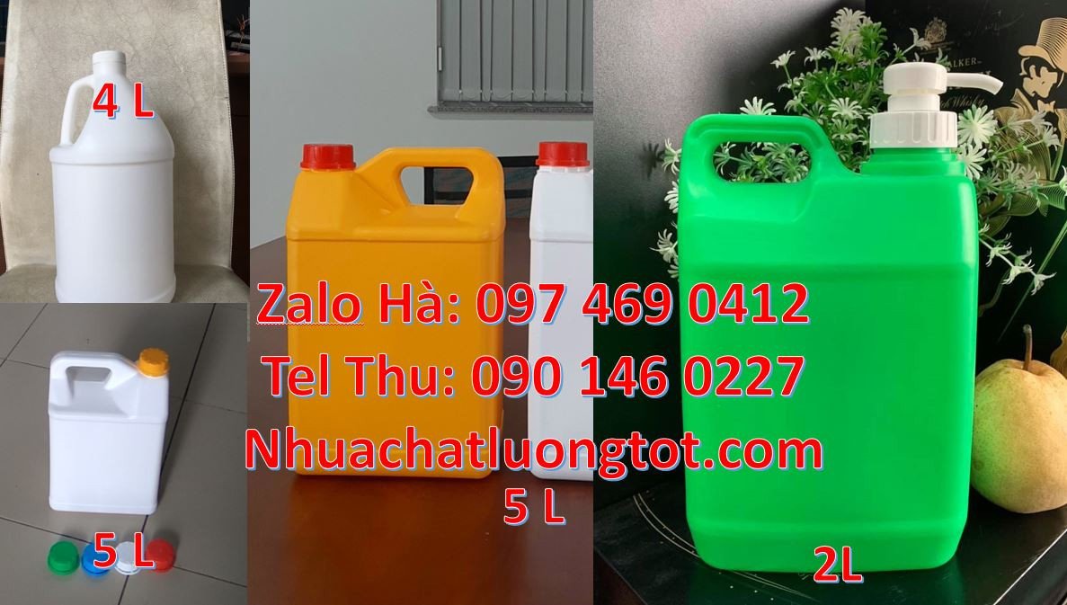can 5l quai xéo đựng nước mắm,can 4l đựng nước tẩy rửa,can nhựa nhỏ mà