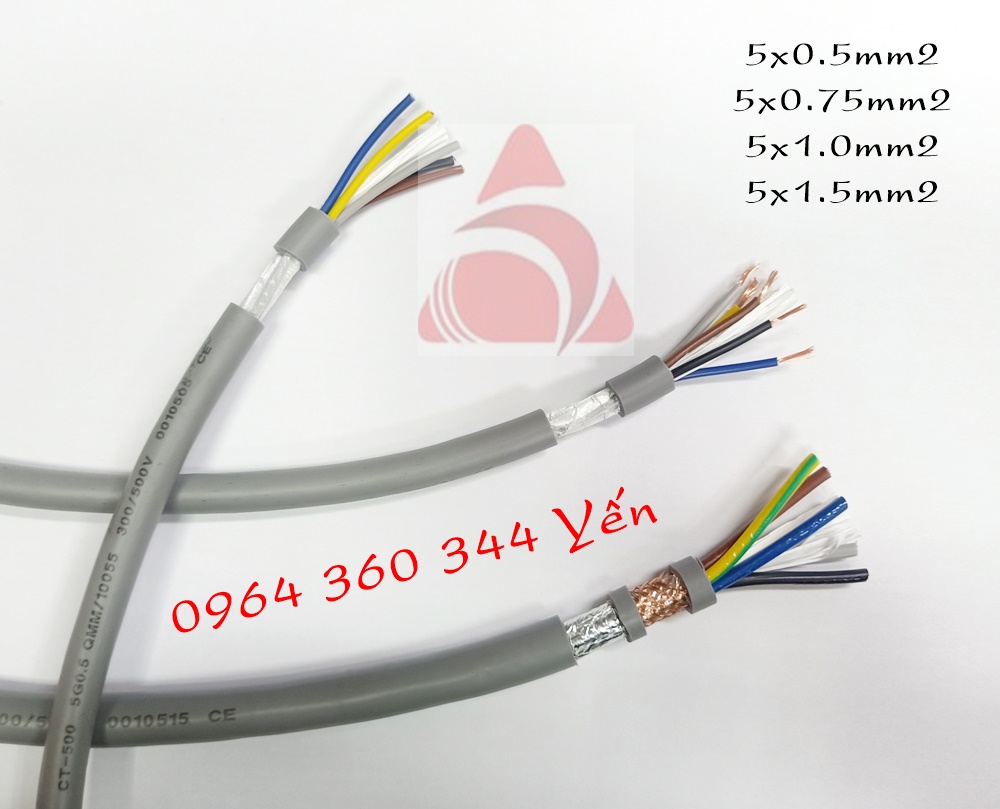 Dây cáp điều khiển, tín hiệu 300/500V nhiều lõi mềm