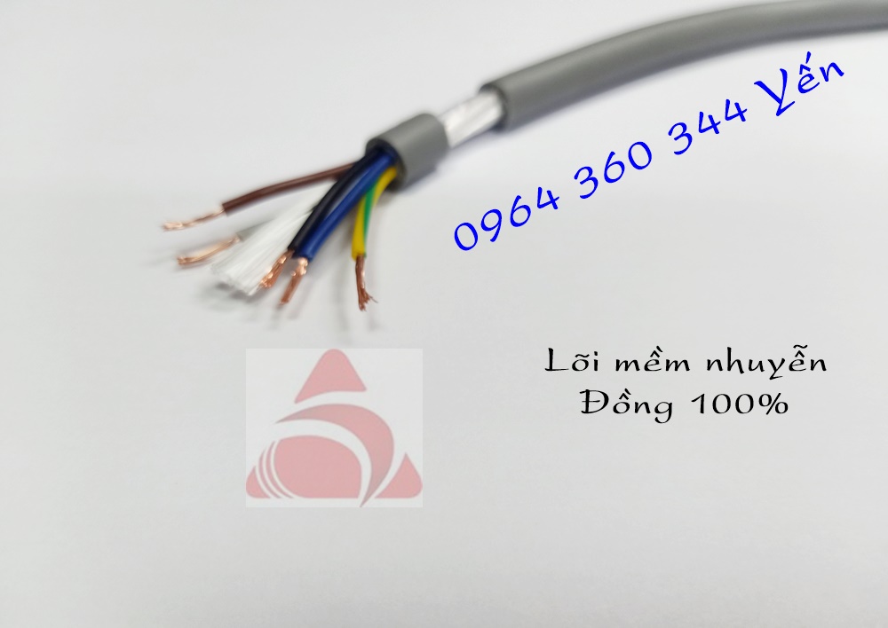 Dây cáp điều khiển, tín hiệu 300/500V nhiều lõi mềm