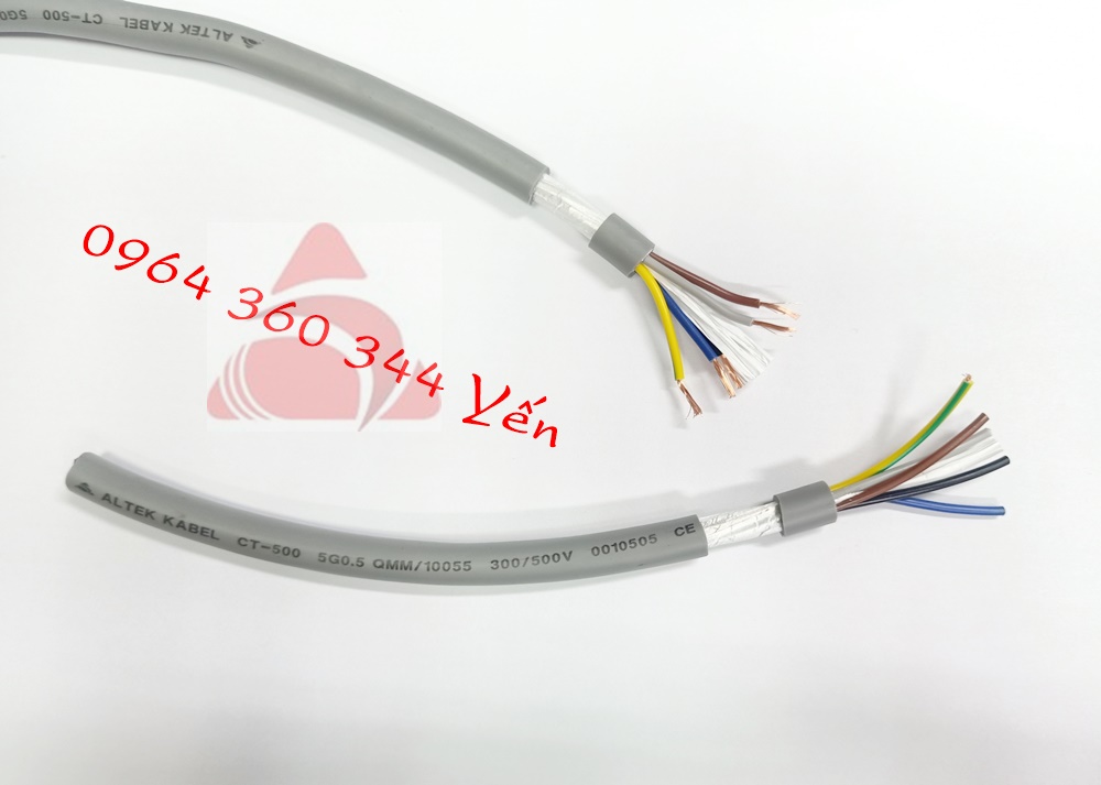 Dây cáp điều khiển, tín hiệu 300/500V nhiều lõi mềm