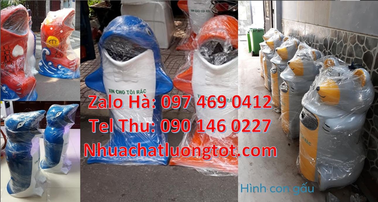 thùng rác gấu trúng,sọt rác chim cánh cụt,thùng rác hình con vật giá r