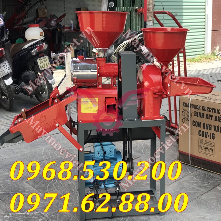 Máy xát gạo mini gia đình nhỏ gọn với 4 tác dụng