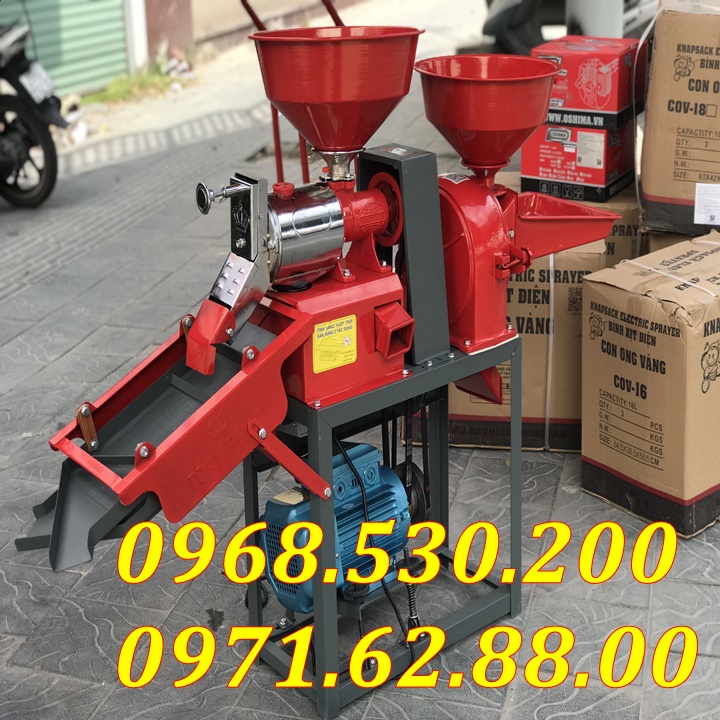 Máy xát gạo mini gia đình nhỏ gọn với 4 tác dụng