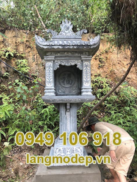 Bàn thờ thiên bằng đá ngoải trời đẹp tại Ninh Bình
