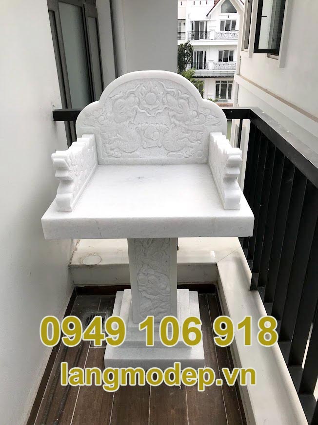 Bàn thờ thiên bằng đá ngoải trời đẹp tại Ninh Bình