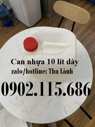 bình nhựa 10 lít, can nhựa đựng hóa chất 10 lít, can nhựa HDPE 10 lít