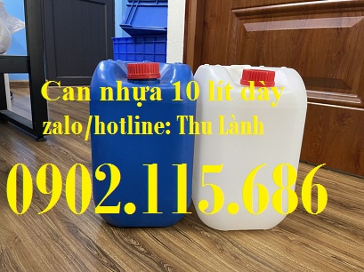 bình nhựa 10 lít, can nhựa đựng hóa chất 10 lít, can nhựa HDPE 10 lít