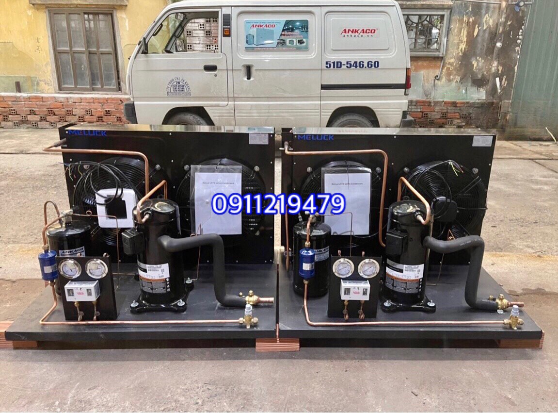 Lên cụm máy nén Copeland 4hp ZB29KQ tại An Khang