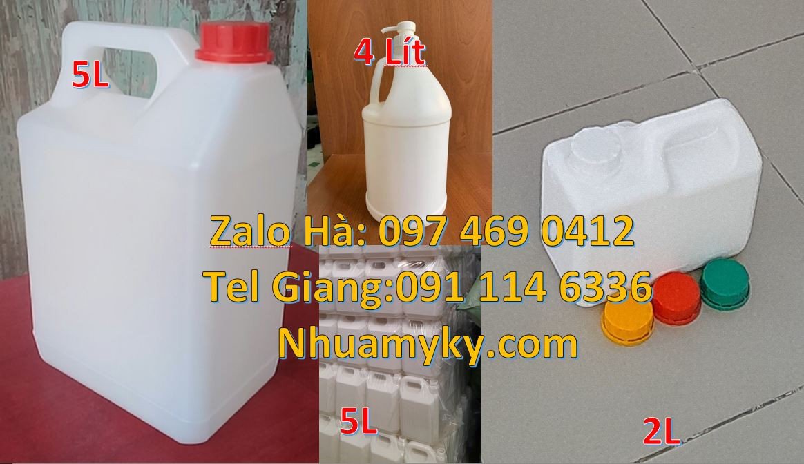 can nhựa 0.5l đựng nước mắm,can nhựa 4l đựng dầu ăn,can 5l đựng nước r