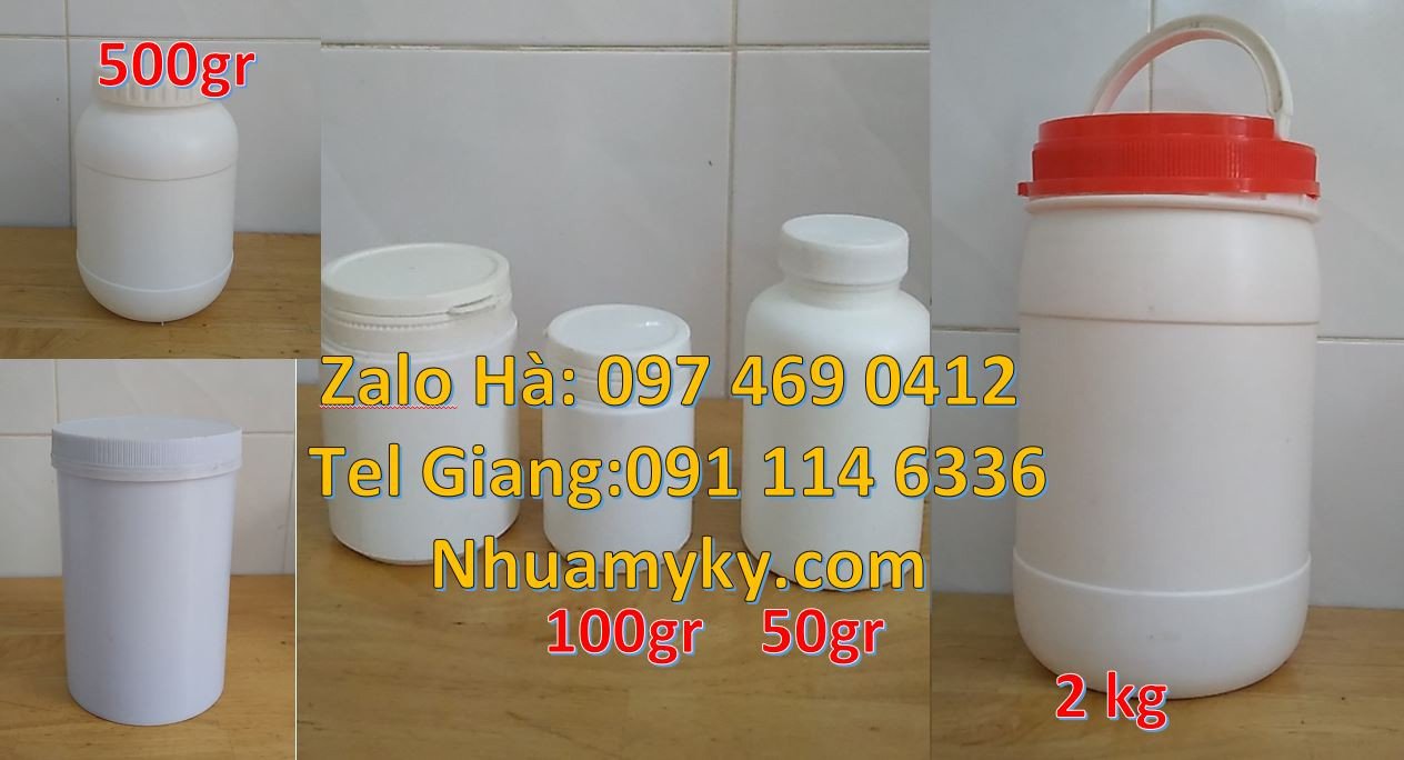 hũ 200gram hdpe màu trắng,hũ nhựa 500gr vuông đựng thuốc,hũ nhựa giá r