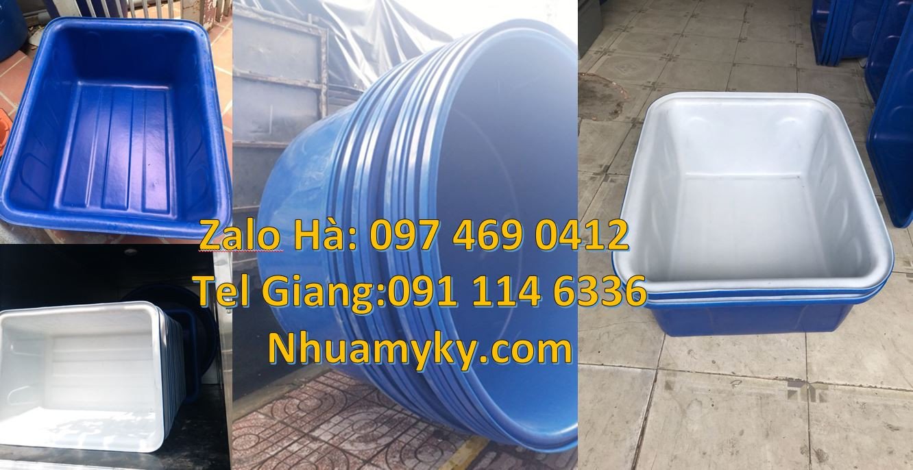 thau nhựa tròn 3000l, thùng nhựa vuông 1200l,thùng nhựa tròn vuông xan