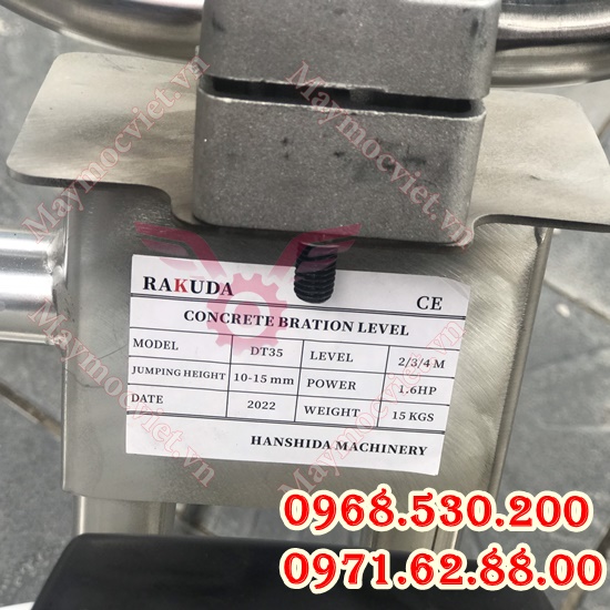 Nơi bán máy đầm thước khung inox Honda GX35 thước 2m