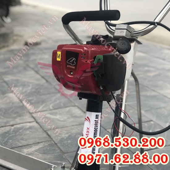 Nơi bán máy đầm thước khung inox Honda GX35 thước 2m