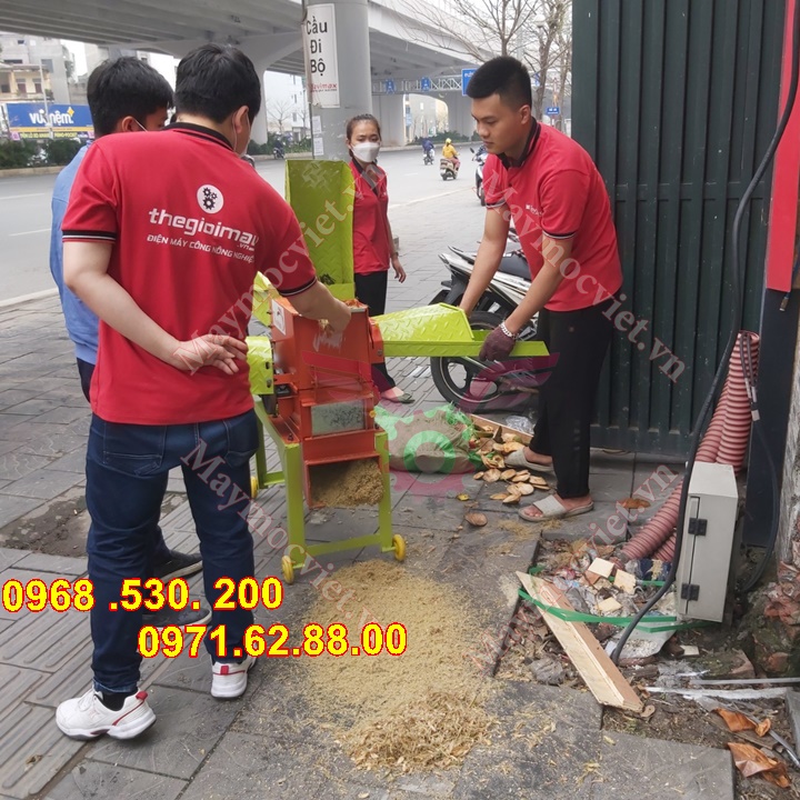 Máy băm nghiền sơ dừa , bã mía công suất 3.5kw