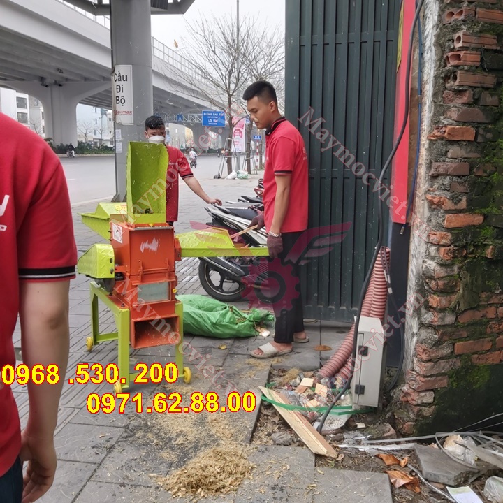 Máy băm nghiền sơ dừa , bã mía công suất 3.5kw