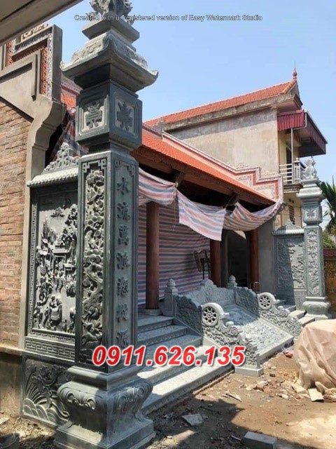 Mẫu Cột Đấ Đẹp Đồng Trụ Nhà Thờ, Từ Đường, Miếu Chùa