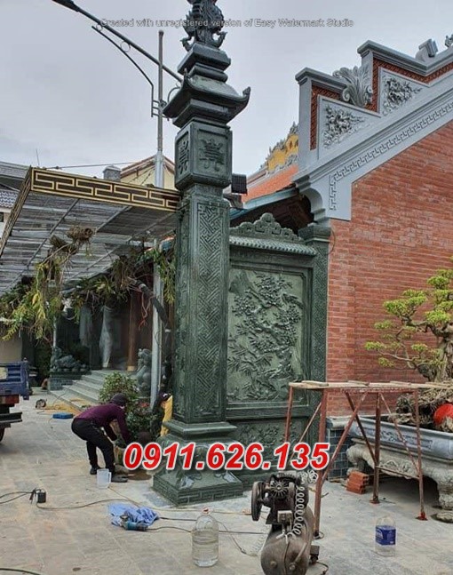 Mẫu Cột Đấ Đẹp Đồng Trụ Nhà Thờ, Từ Đường, Miếu Chùa
