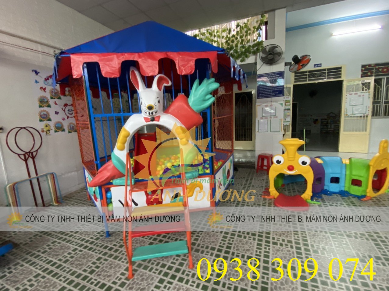 Hang chui , hầm chui tàu hỏa dành cho bé AD