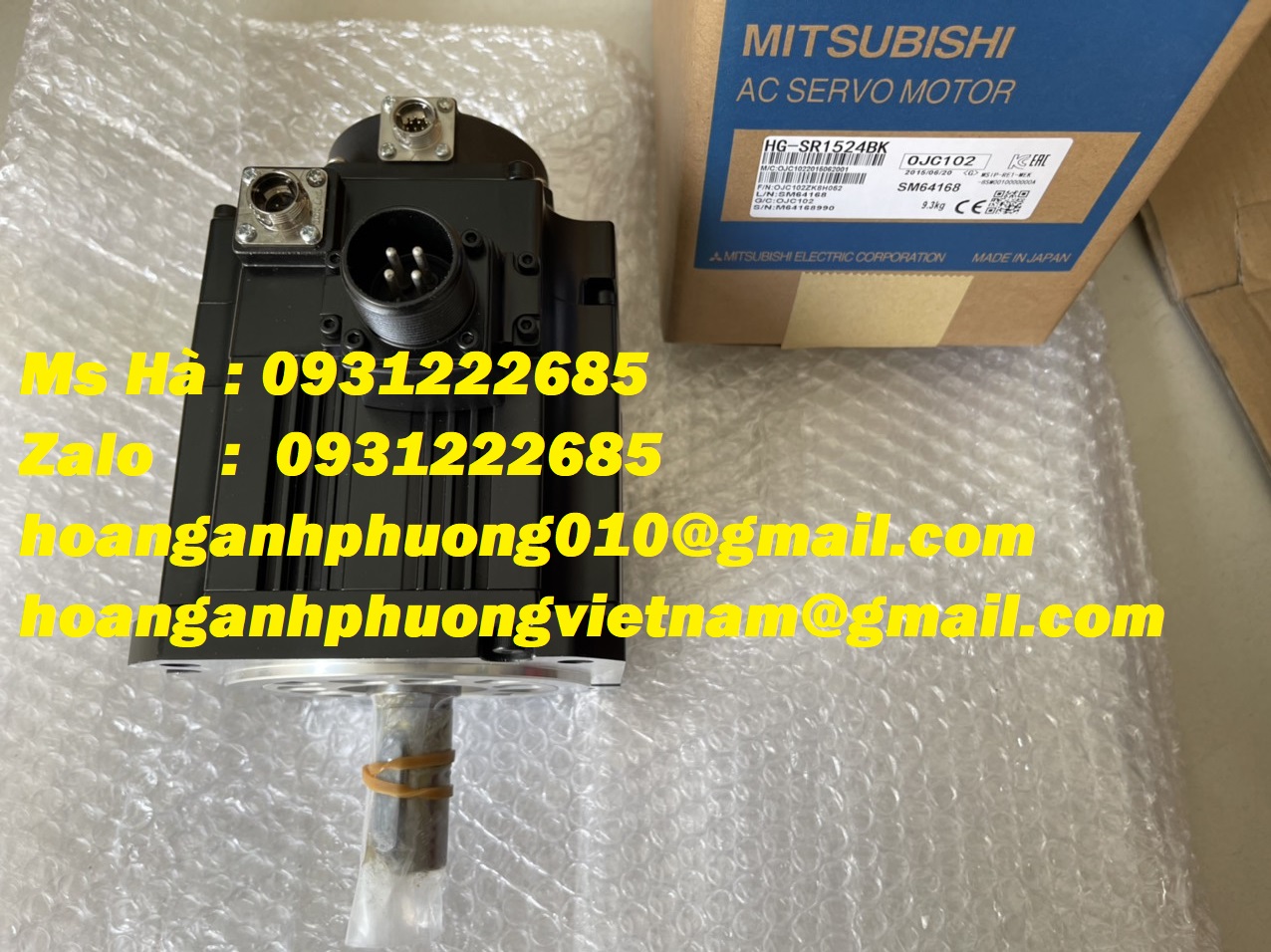 Động cơ servo xoay chiều mitsubishi HG-SR1524BK giá cạnh tranh
