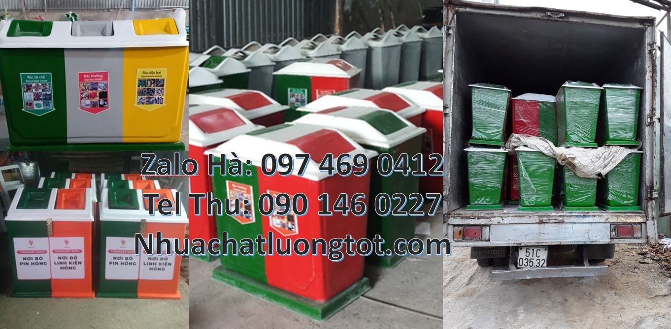 thùng đựng rác 3 ngăn 3 màu,thùng 2 ngăn phân loại rách,thùng rác giá