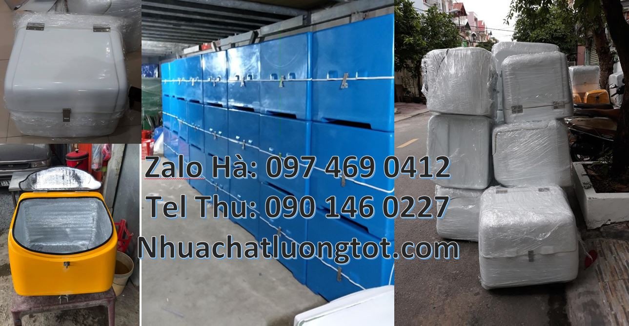 thùng chở hàng sau xe máy,thùng giữ nhiệt sau xe máy,thùng thương mại