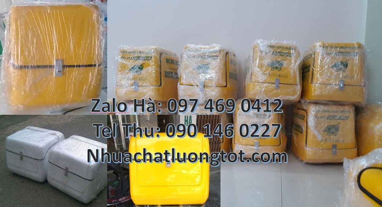 thùng chở hàng sau xe máy,thùng giữ nhiệt sau xe máy,thùng thương mại