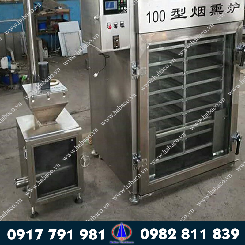 Lò  xông  khói   lạnh   xúc   xích  100kg