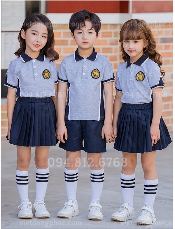 Xưởng may đồng phục học sinh tiểu học theo yêu cầu, giá tốt