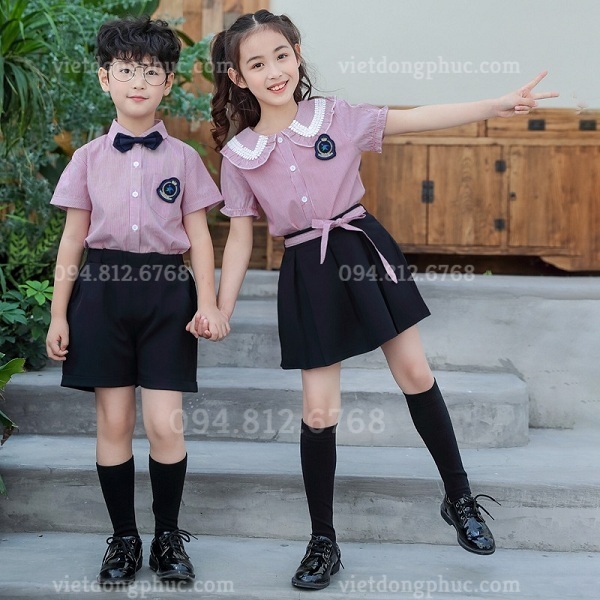 Xưởng may đồng phục học sinh tiểu học theo yêu cầu, giá tốt